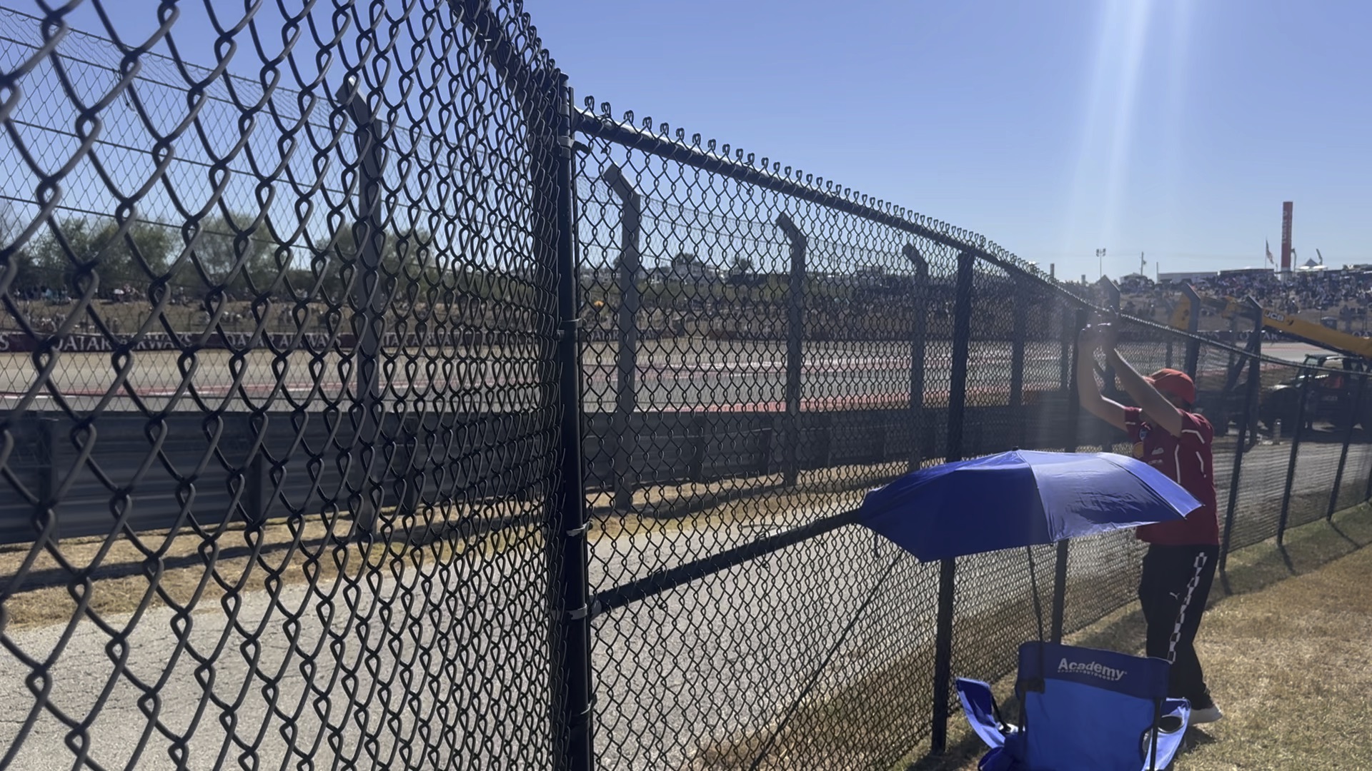 Chain link temporary fence panels on a construction site in San Tan Valley